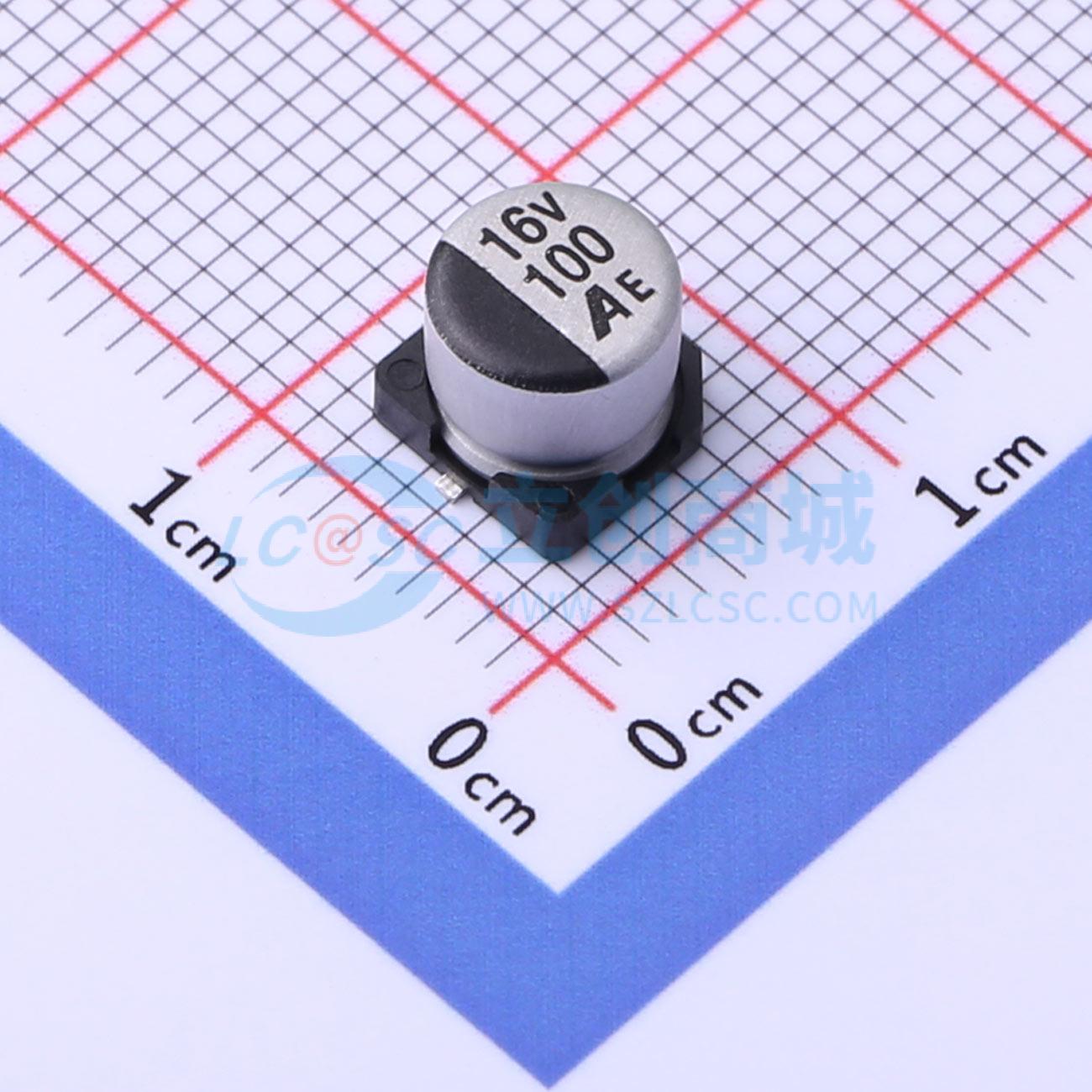 点击查看大图 GVE1C107M0606CNVC实物图