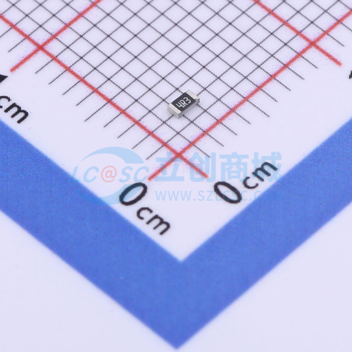 点击查看大图 SCR0603J4R3实物图
