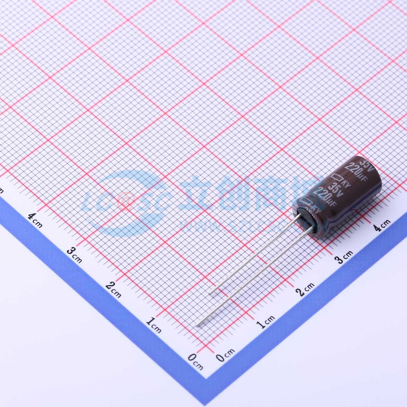 点击查看大图 EKY-350ELL221MH15D实物图