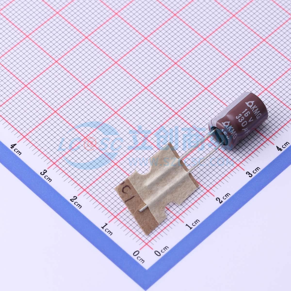 点击查看大图 KMG16V330M8*11.5 3.5TP实物图