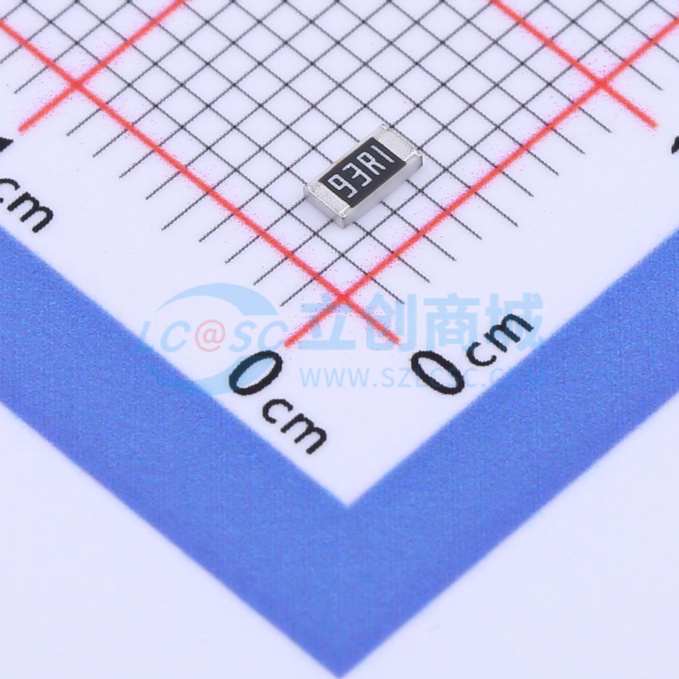 点击查看大图 FRC1206F93R1TS实物图