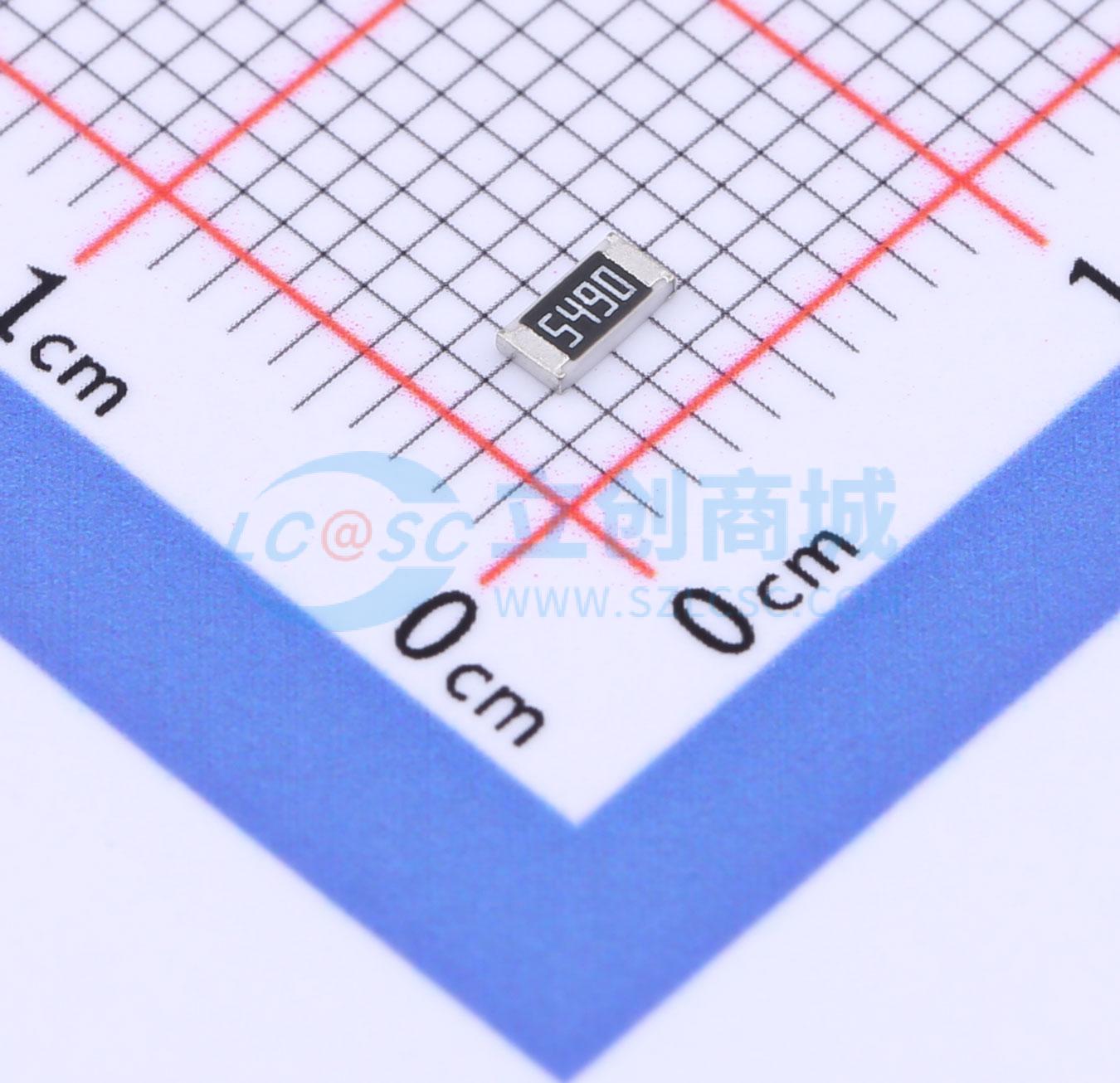 点击查看大图 FRC1206F5490TS实物图