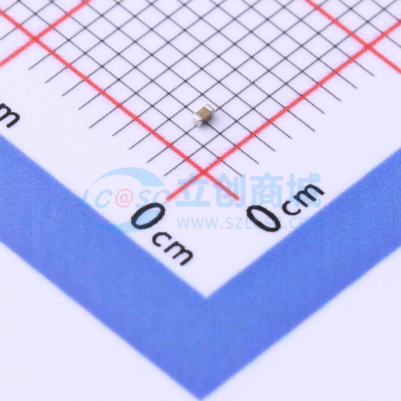 点击查看大图 0402B153K160NT实物图