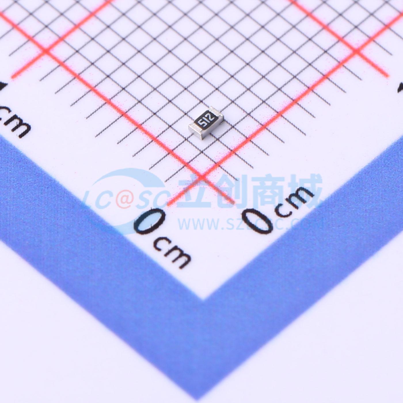 点击查看大图 FRQ0603J512 TS实物图