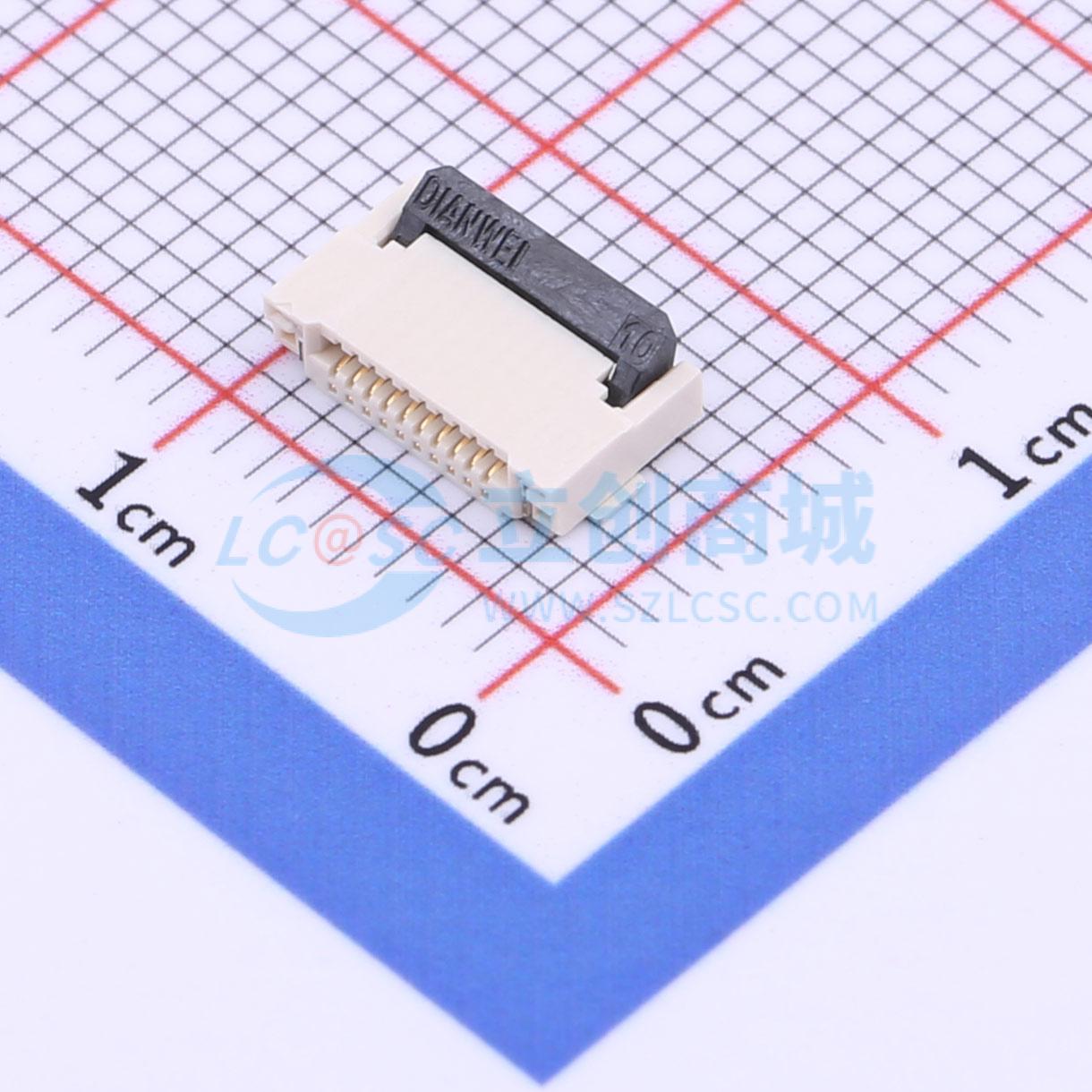 点击查看大图 KH-FPC0.5-H2.0SMT-10P-QCHF实物图