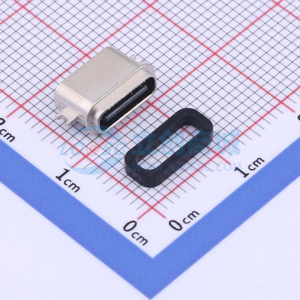 点击查看大图 TYPE-C 6PFS 2JCB0.8-H6.7 IPX8实物图