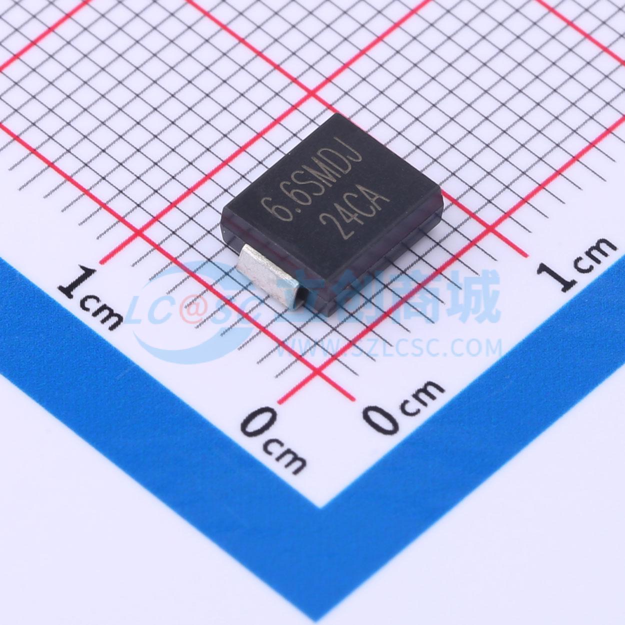 点击查看大图 6.6SMDJ24CA实物图