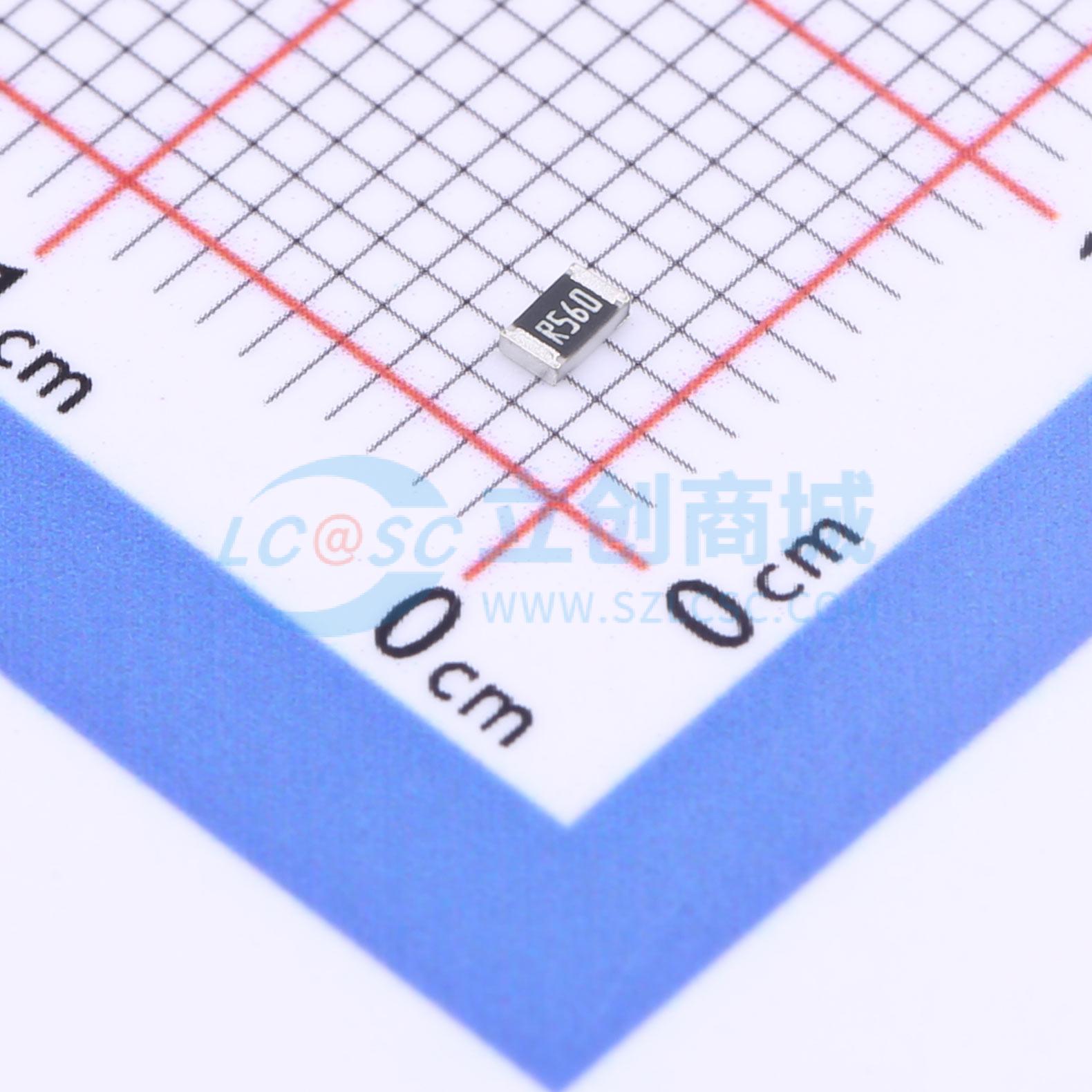 点击查看大图 CR0805F8R560G实物图