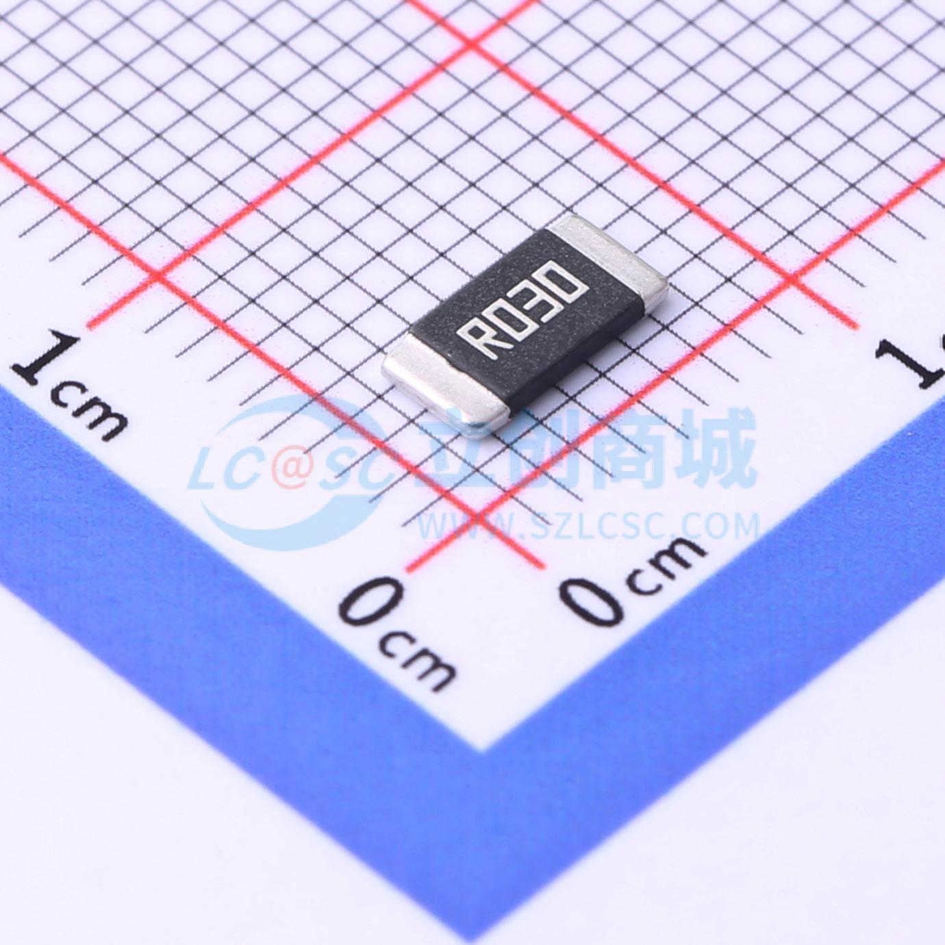 HoLLR2512-2W-30mR-1%实物图