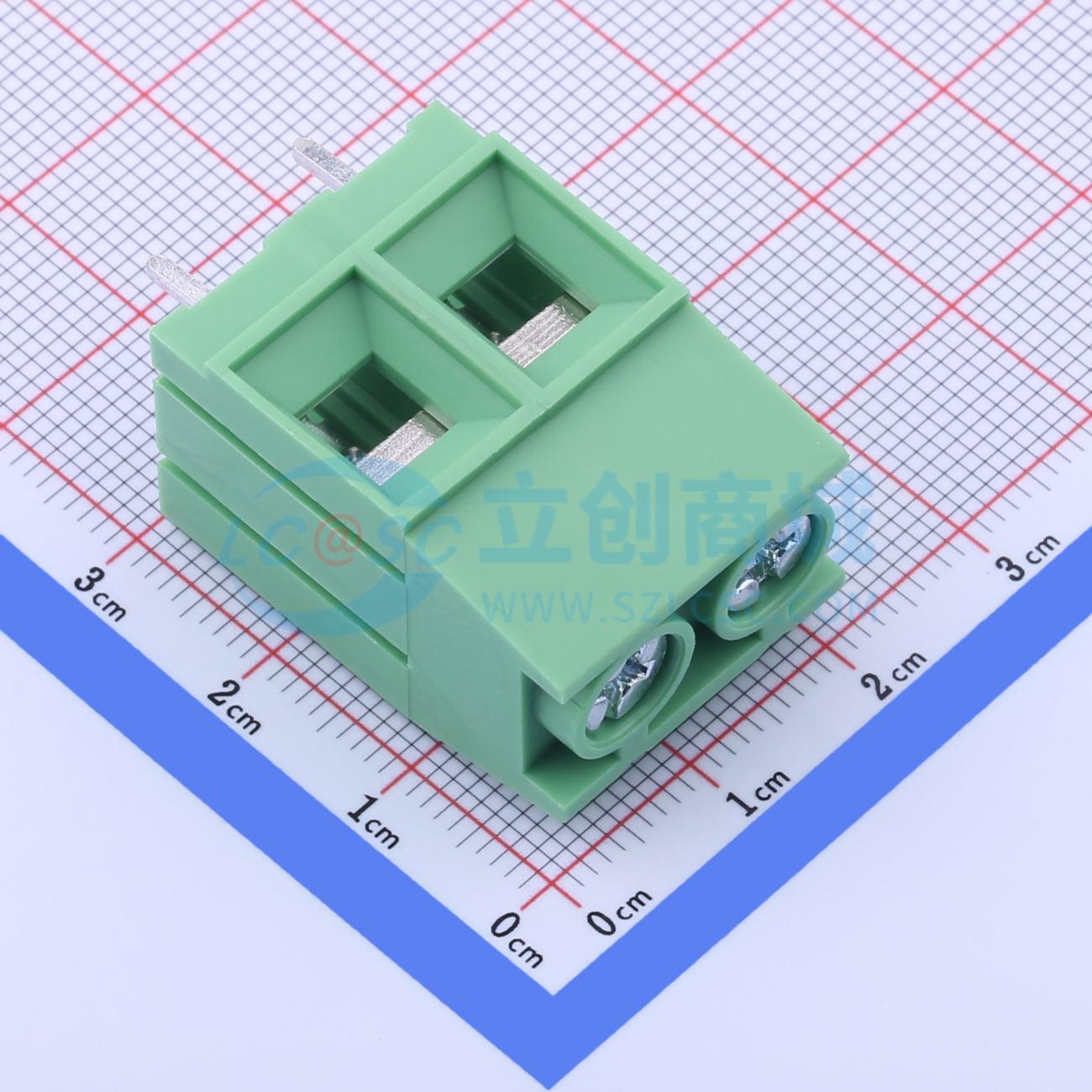 点击查看大图 KF136T-10.16-2P实物图