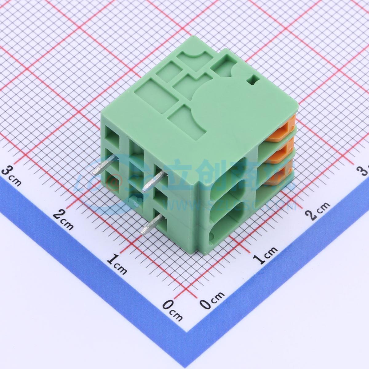 点击查看大图 KF207RB-5.08-3P实物图