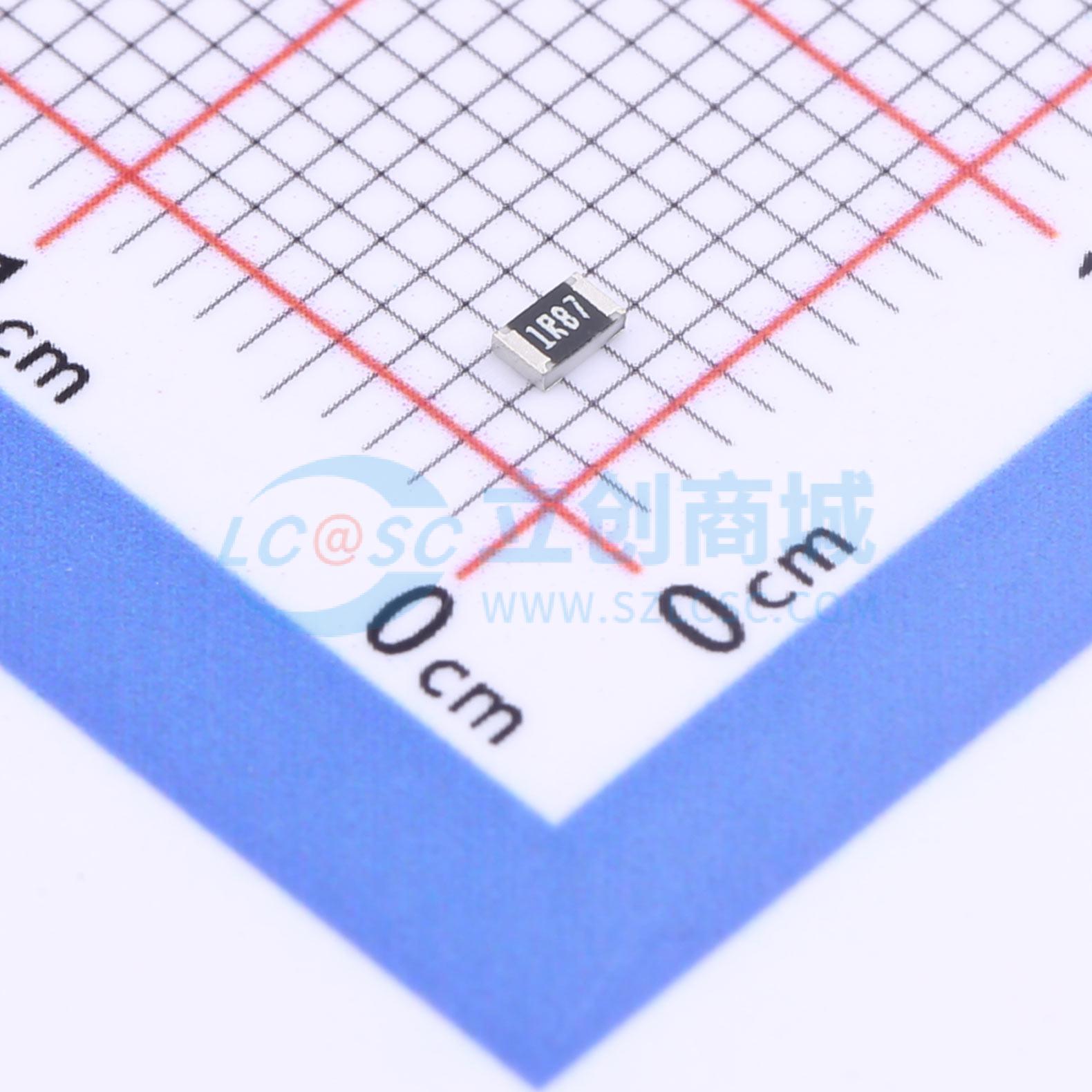 点击查看大图 CR0805F81R87G实物图