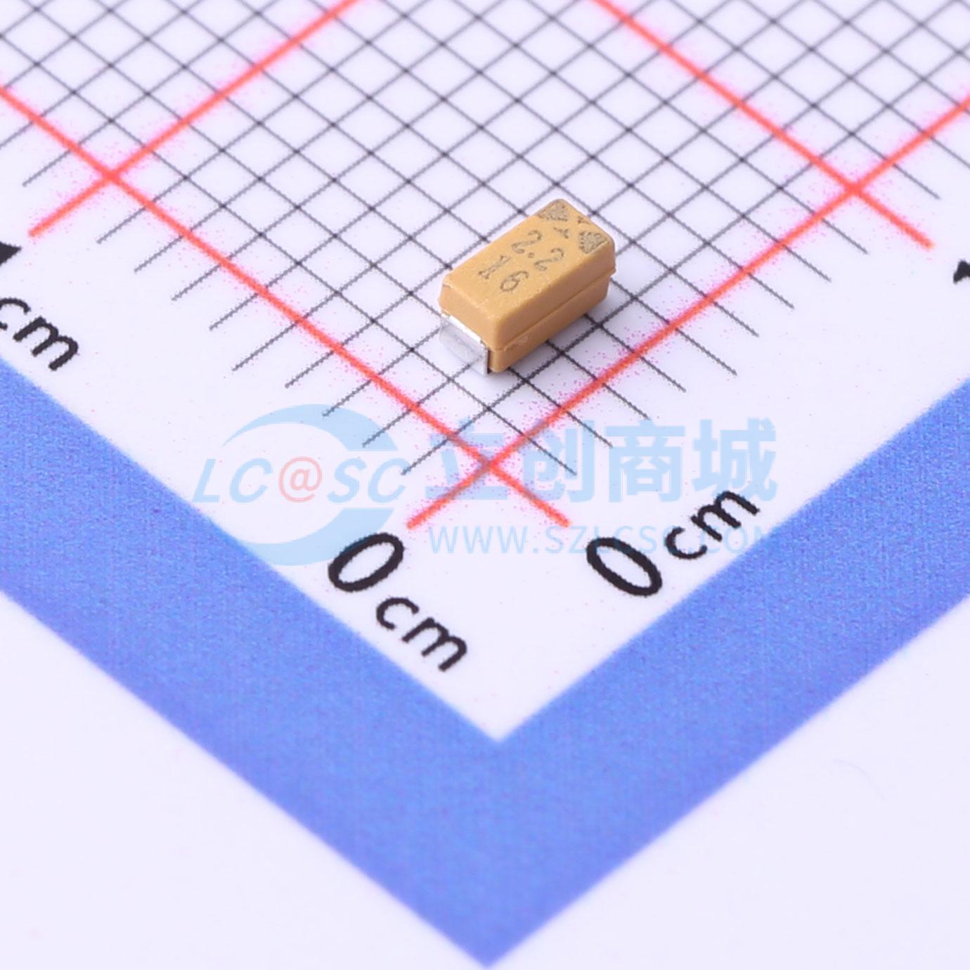 点击查看大图 CA45B-A-16V-2.2UF-K实物图