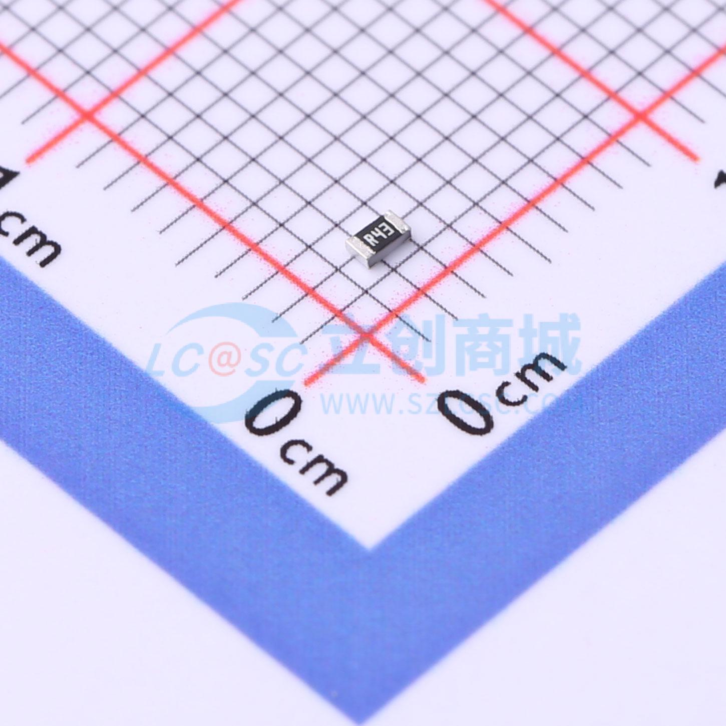 点击查看大图 FRL0603FR430TS实物图