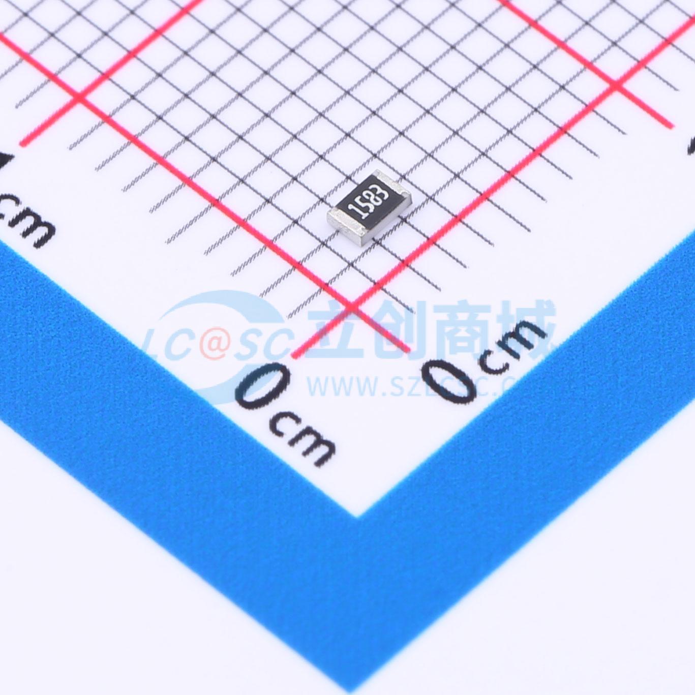 点击查看大图 SCR0805F158K实物图