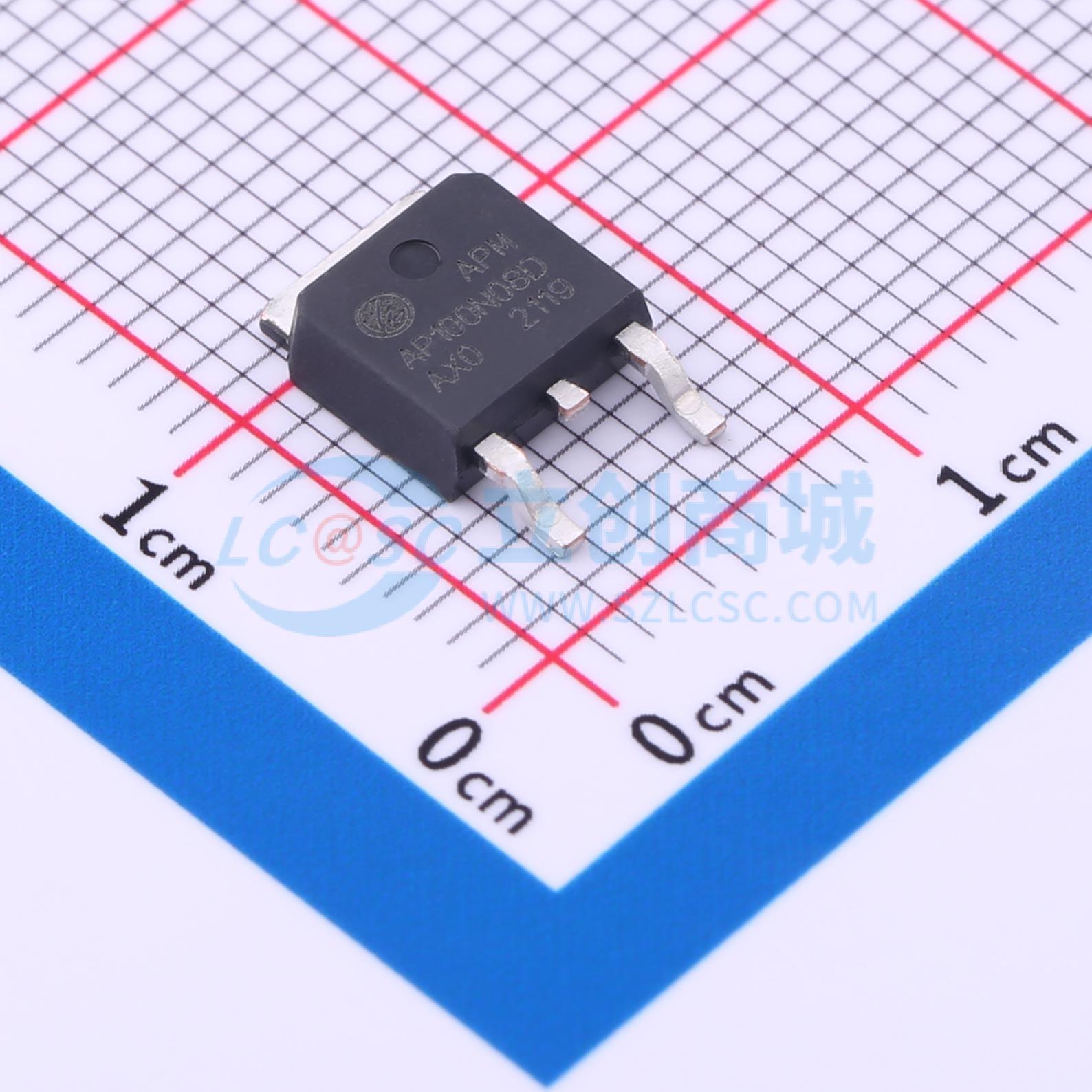 点击查看大图 AP100N08D实物图