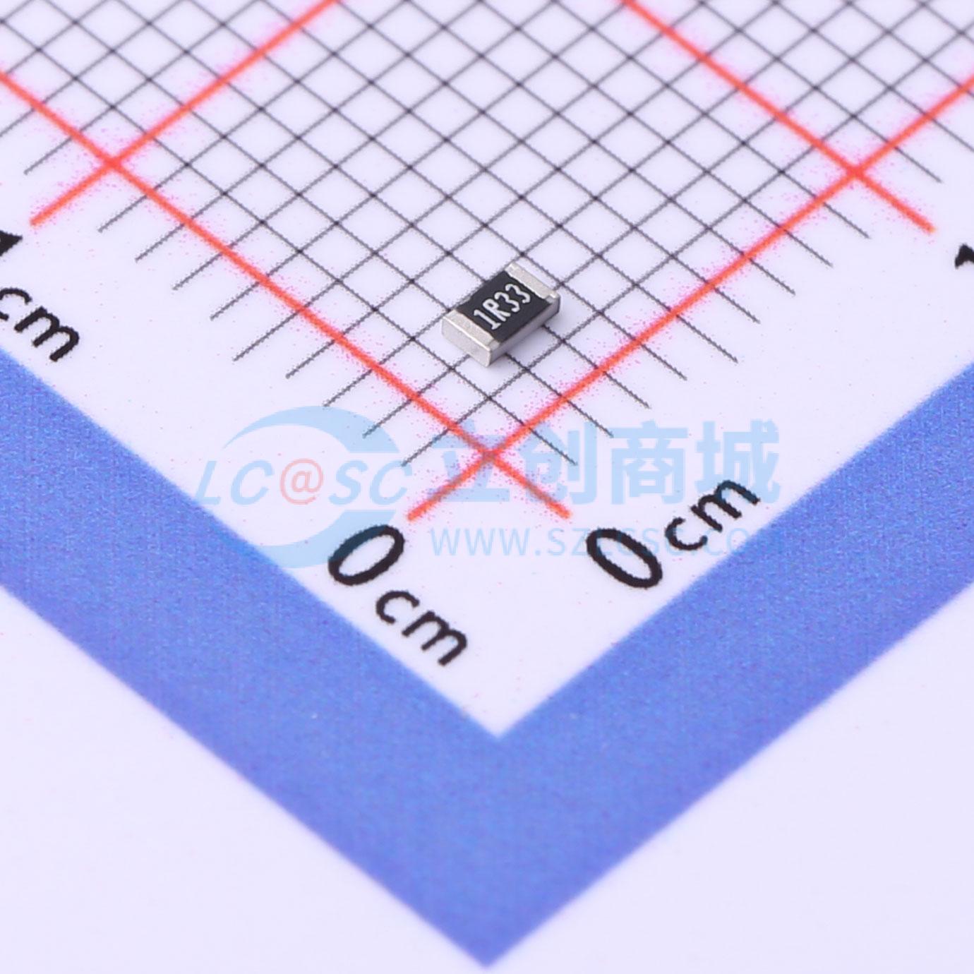 点击查看大图 CR0805F81R33G实物图