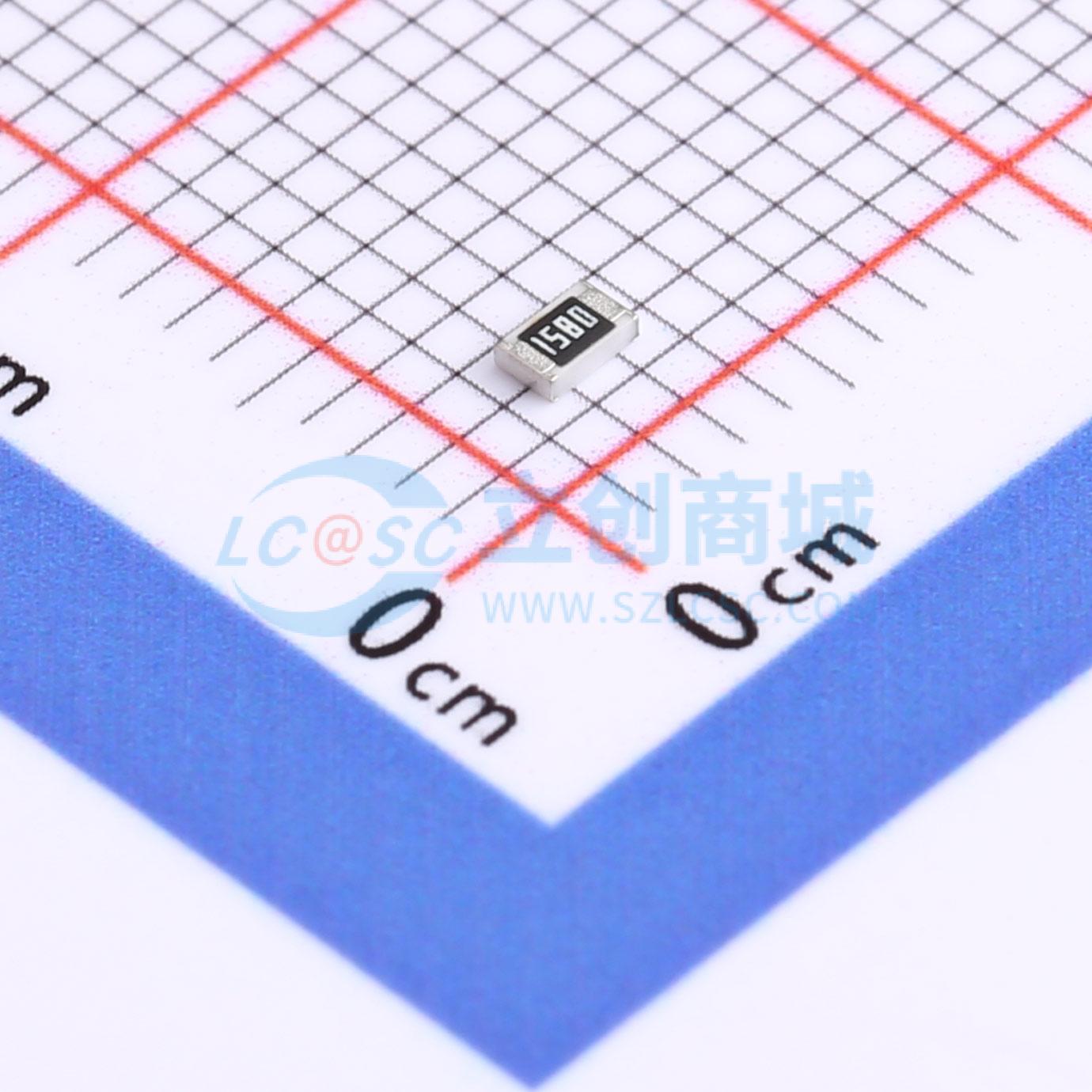 点击查看大图 FRC0805F1580TS实物图