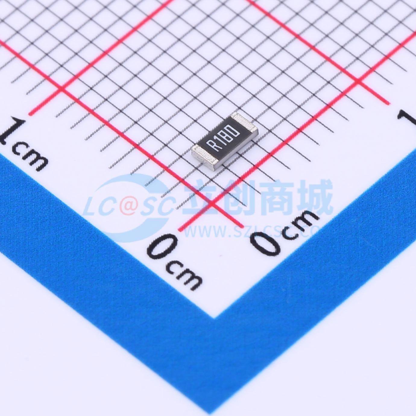 点击查看大图 HoLRT1206-1W-180mR-1%实物图