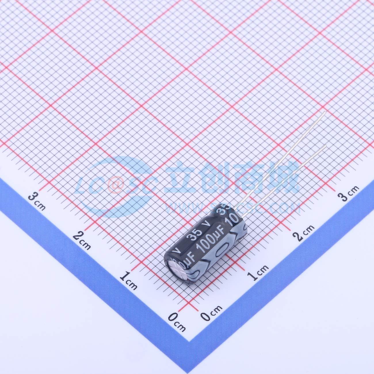 点击查看大图 35V100uF CD110实物图