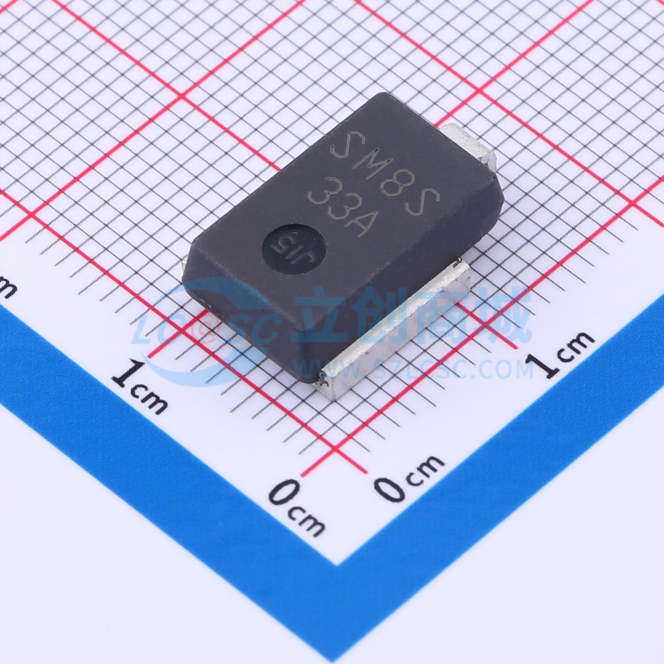 点击查看大图 SM8S33A实物图