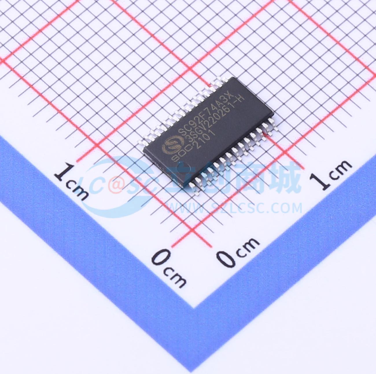 点击查看大图 SC92F74A3X28U实物图