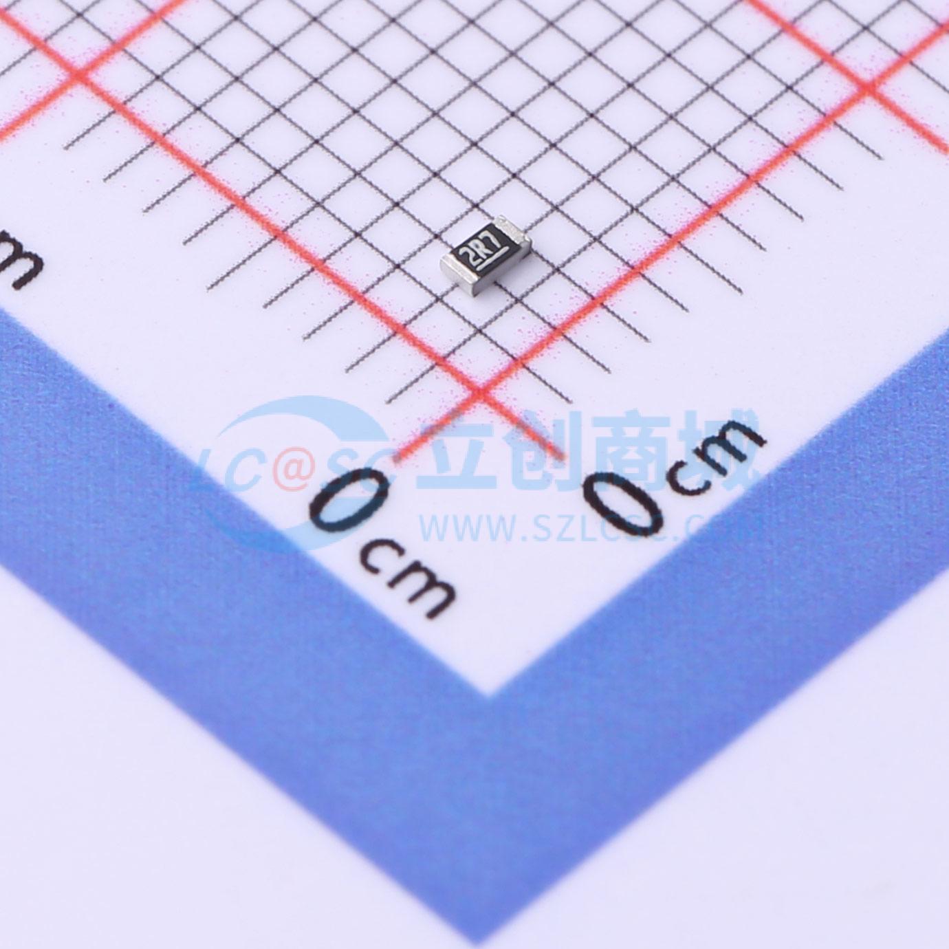 点击查看大图 SCR0603F2R7实物图