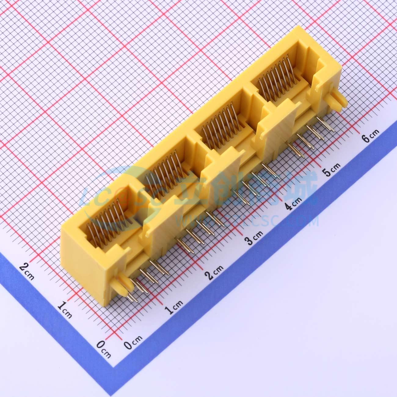 点击查看大图 HC-RJ45-5622-4-6-Y实物图
