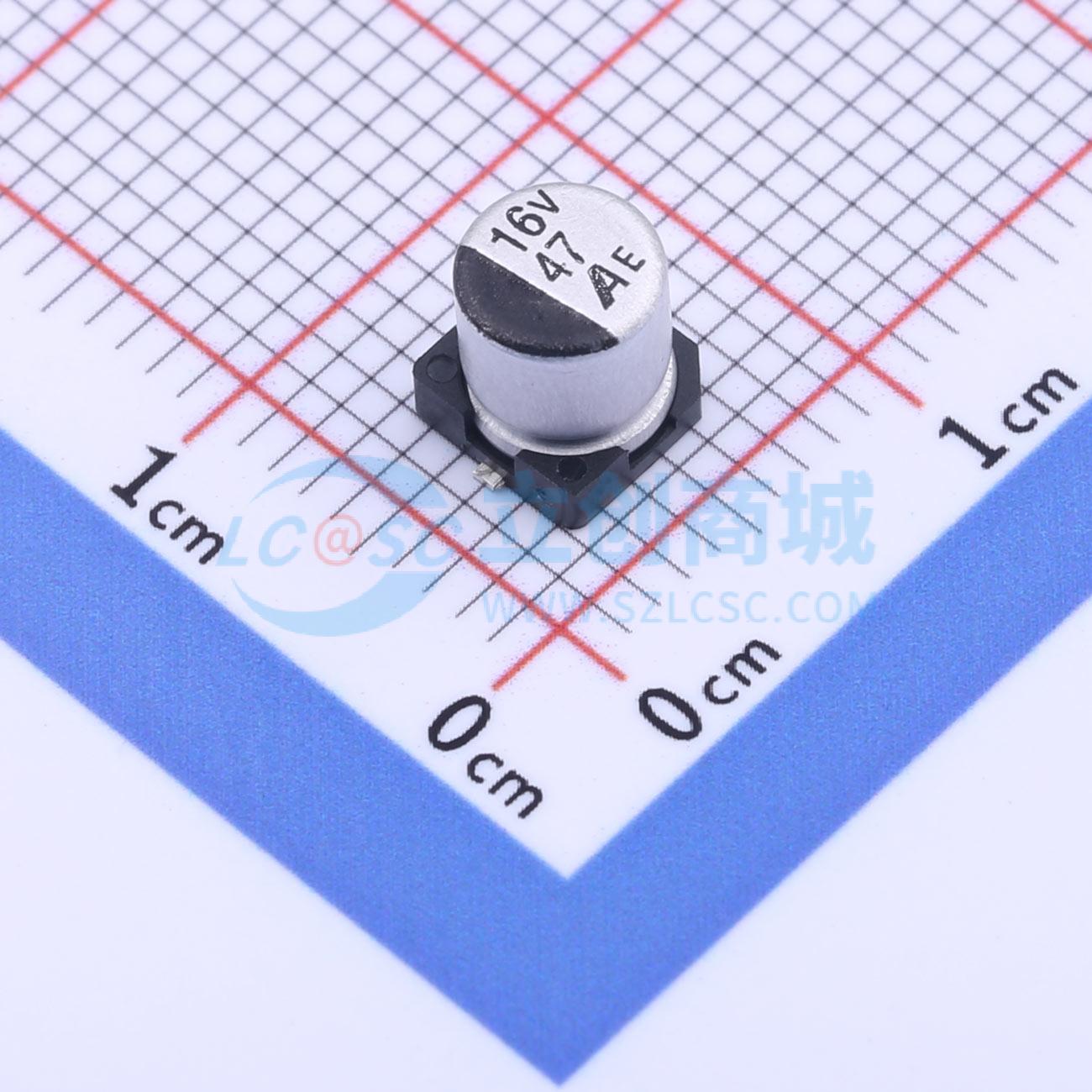 点击查看大图 GVE1C476M0506CNVC实物图