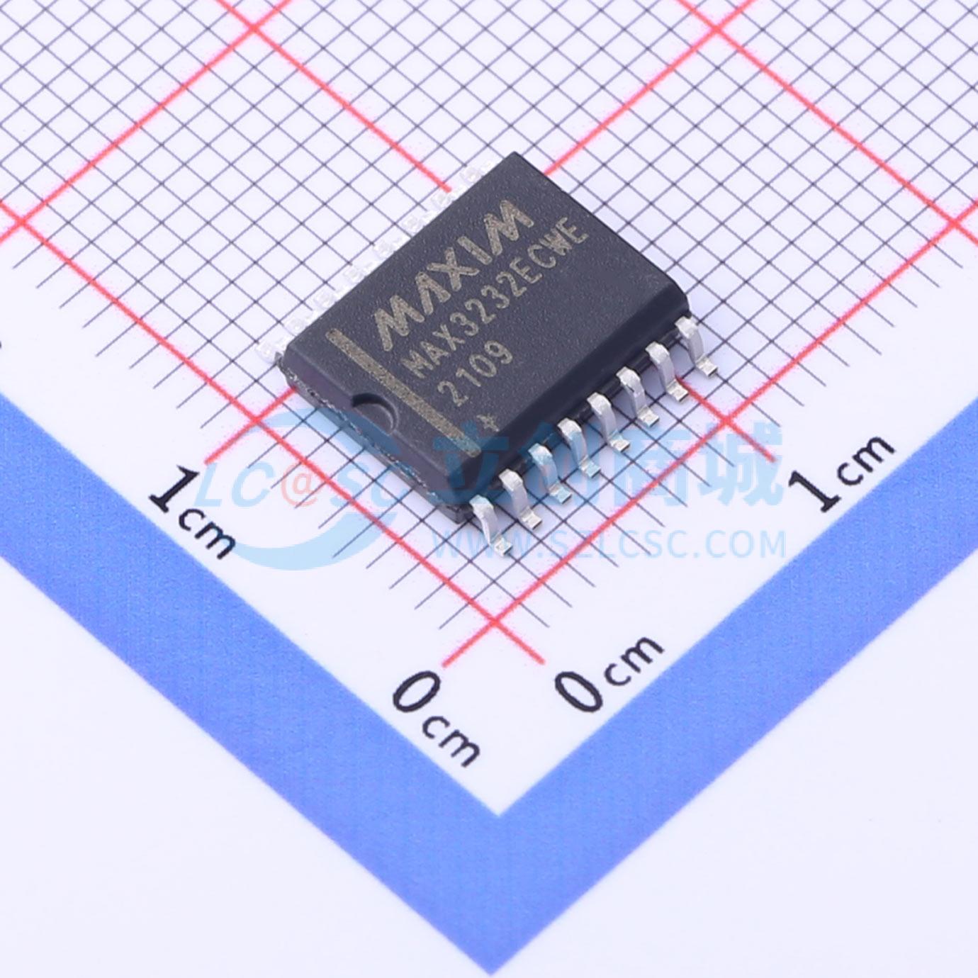 点击查看大图 MAX3232ECWE+T实物图