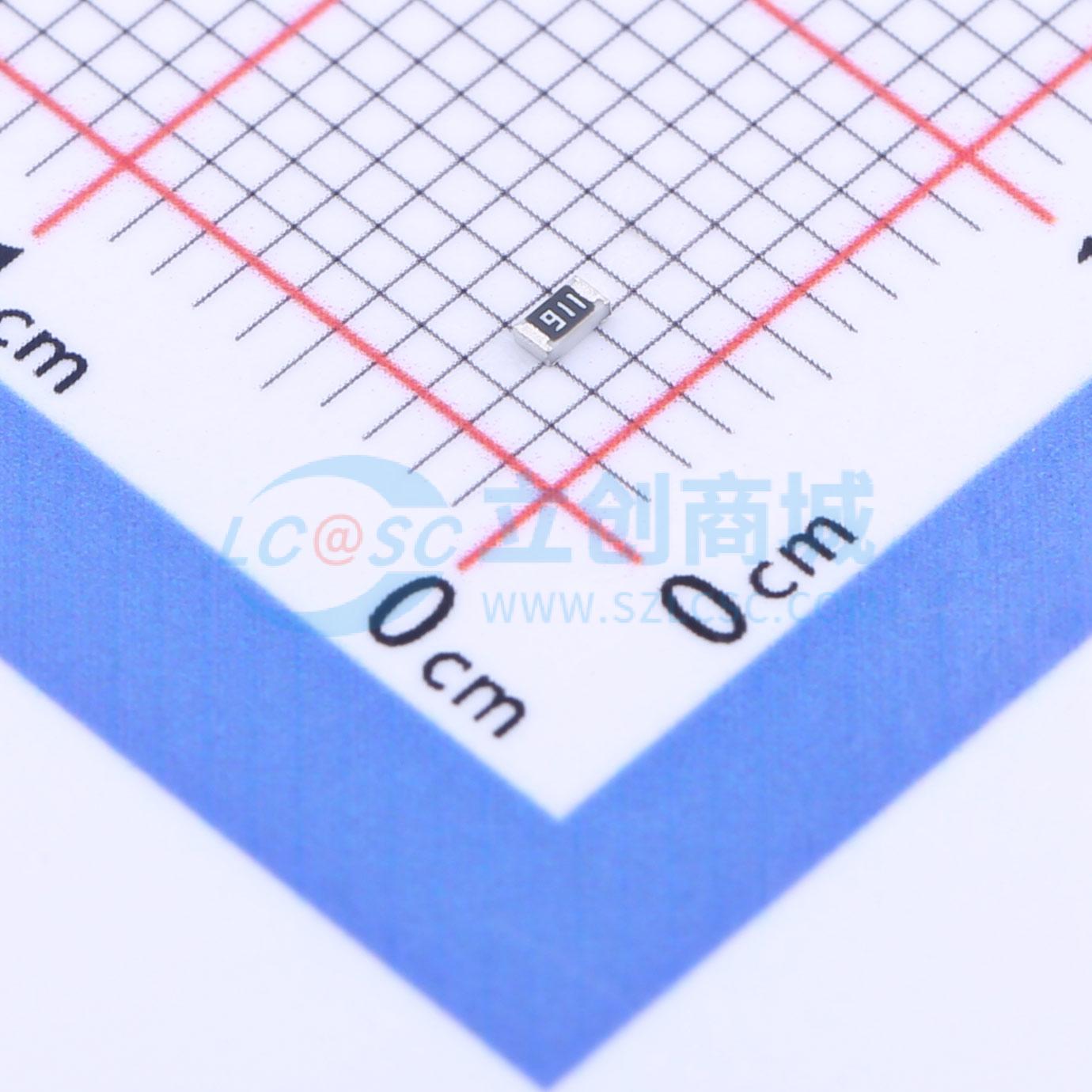 点击查看大图 FRQ0603J911 TS实物图