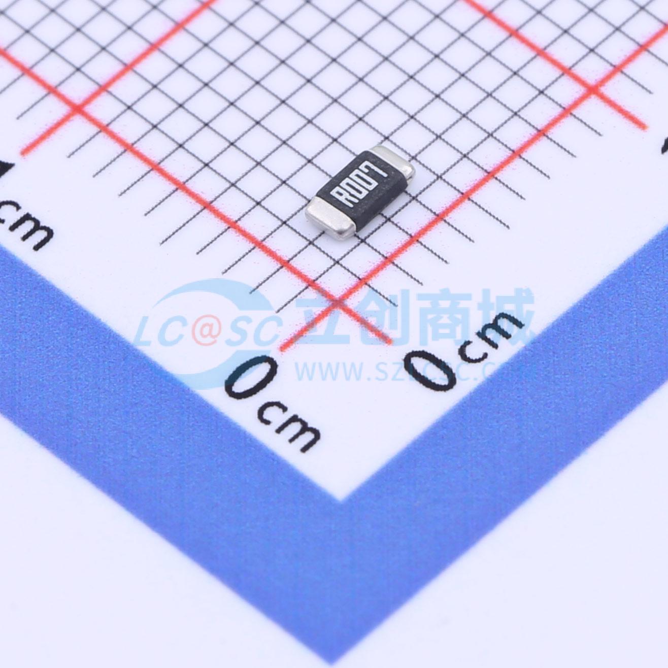 点击查看大图 HoLLR1206-1W-7mR-1%实物图