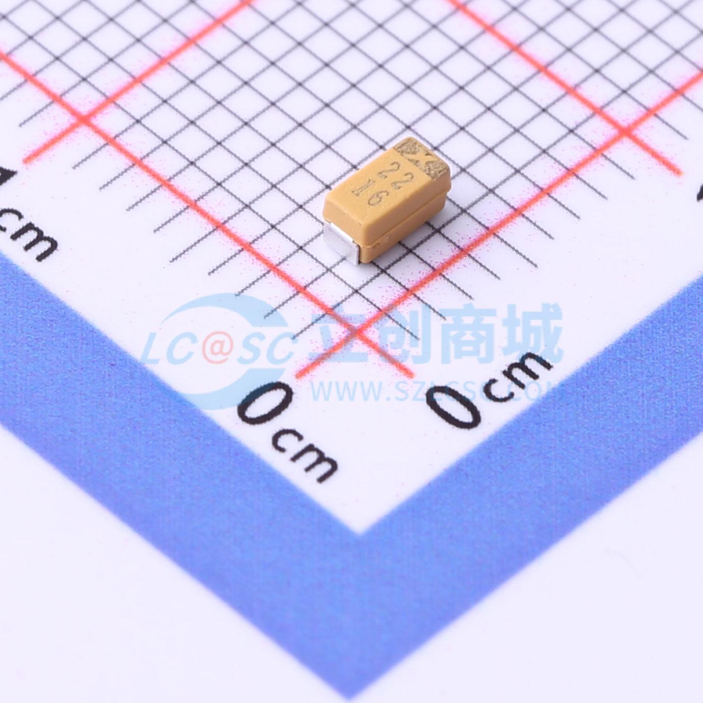 点击查看大图 CA45A-A-16V-22UF-M实物图