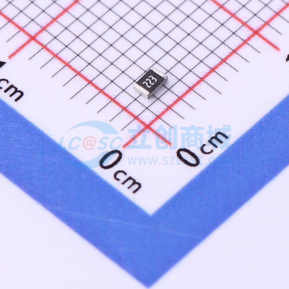 点击查看大图 SCR0805J22K实物图