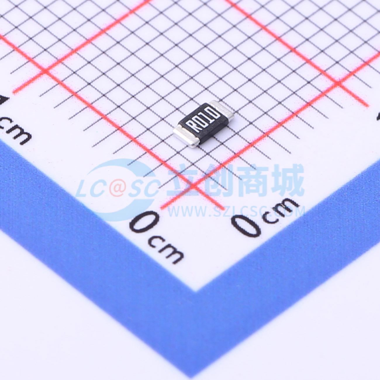 点击查看大图 HoJLR1206-1W-10mR-1%-75ppm实物图
