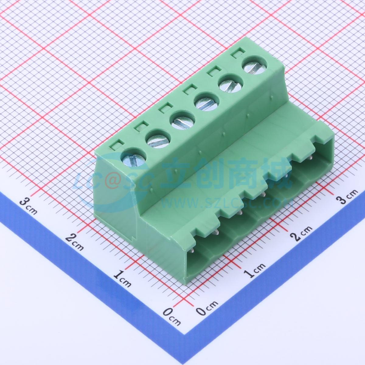 DB2EKR-5.08-6P-GN-S实物图