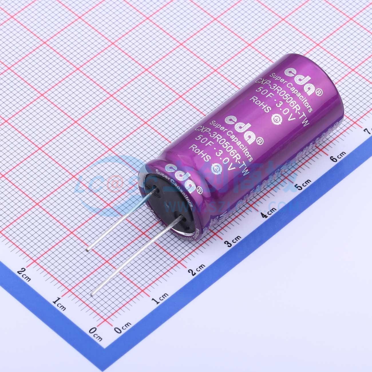 点击查看大图 CXP-3R0506R-TW 3.0V50F实物图