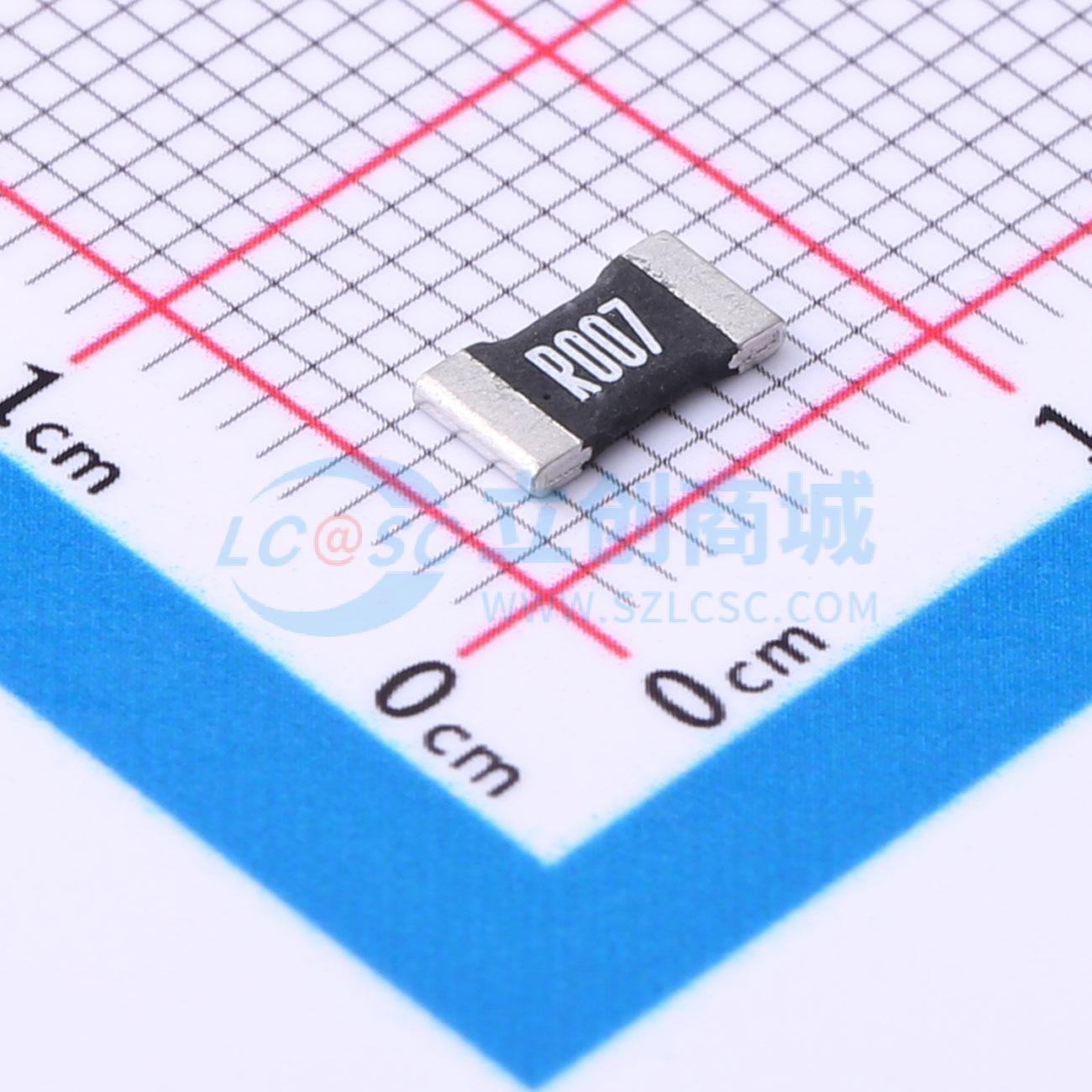 点击查看大图 HoLR2512-2W-7mR-1%-15ppm实物图