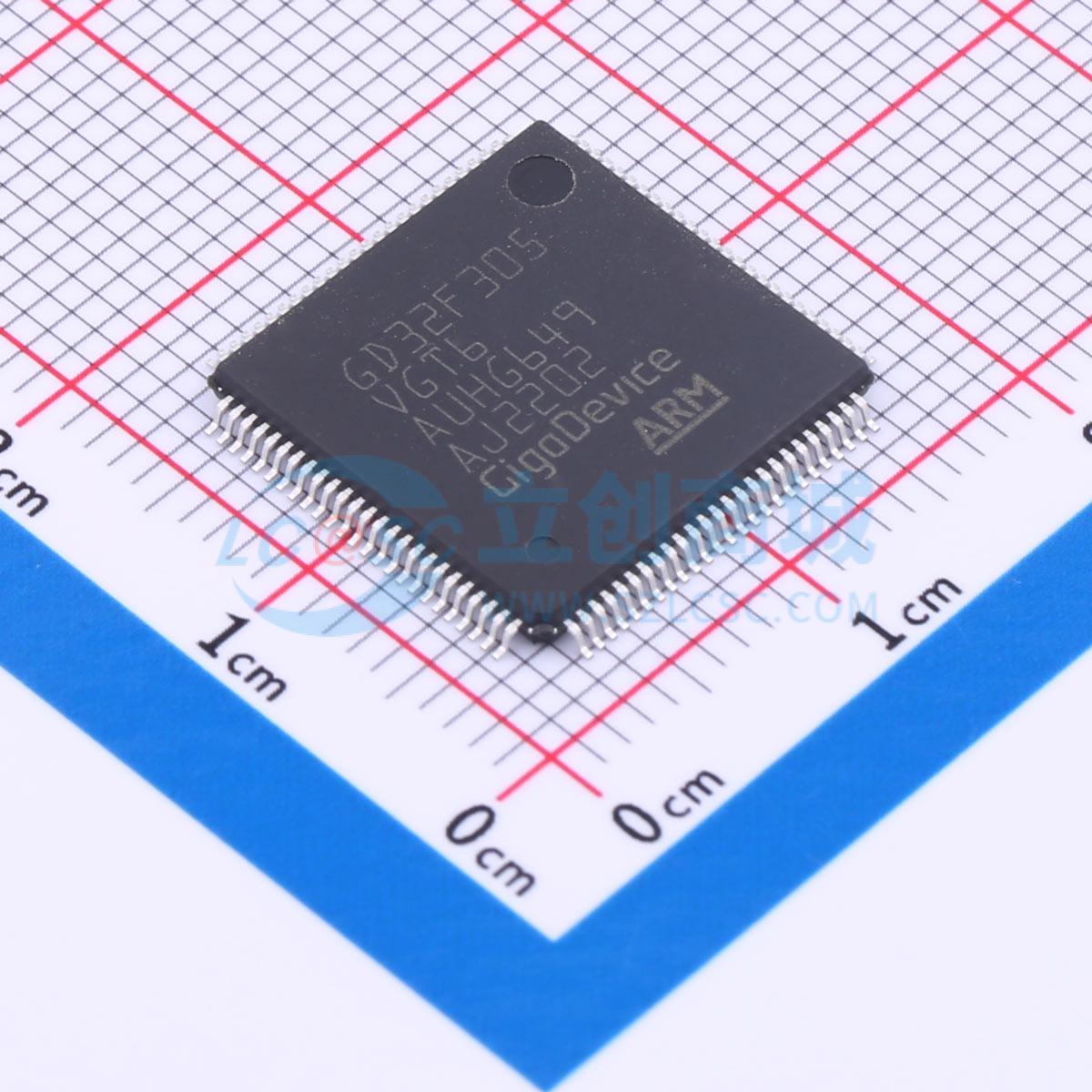 点击查看大图 GD32F305VGT6实物图