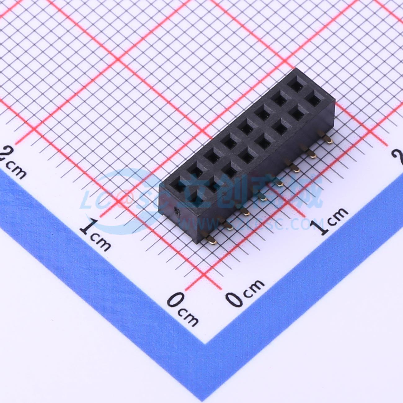 点击查看大图 KH-2FH-2X8P-H4.3-SMT实物图