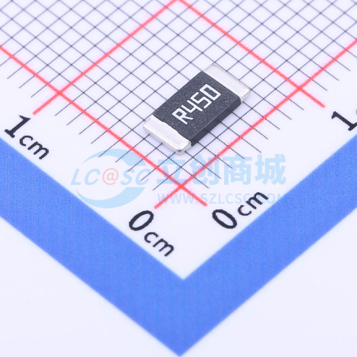 HoJLR2512-2W-450mR-1%-75ppm实物图