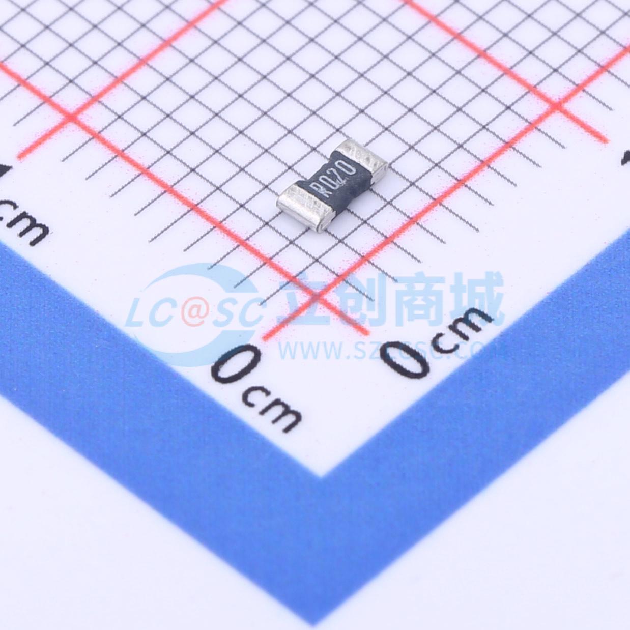点击查看大图 HoLR1206-1W-20mR-1%-15ppm实物图