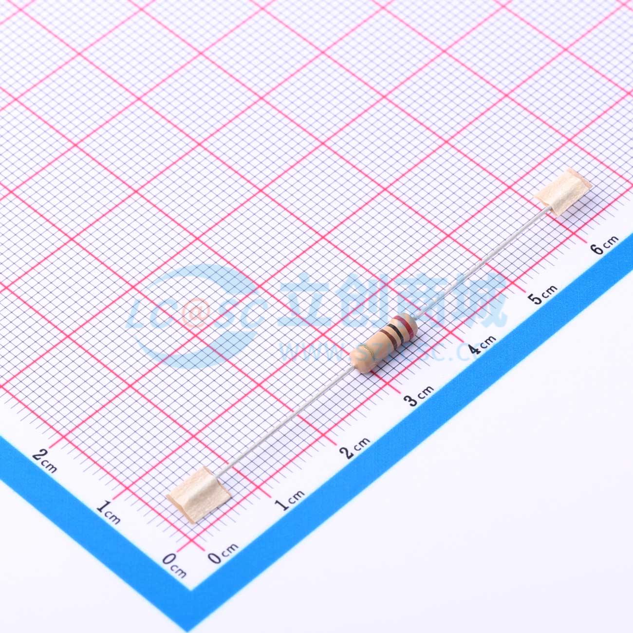 点击查看大图 CR1/2W-200Ω±5%-XT52实物图