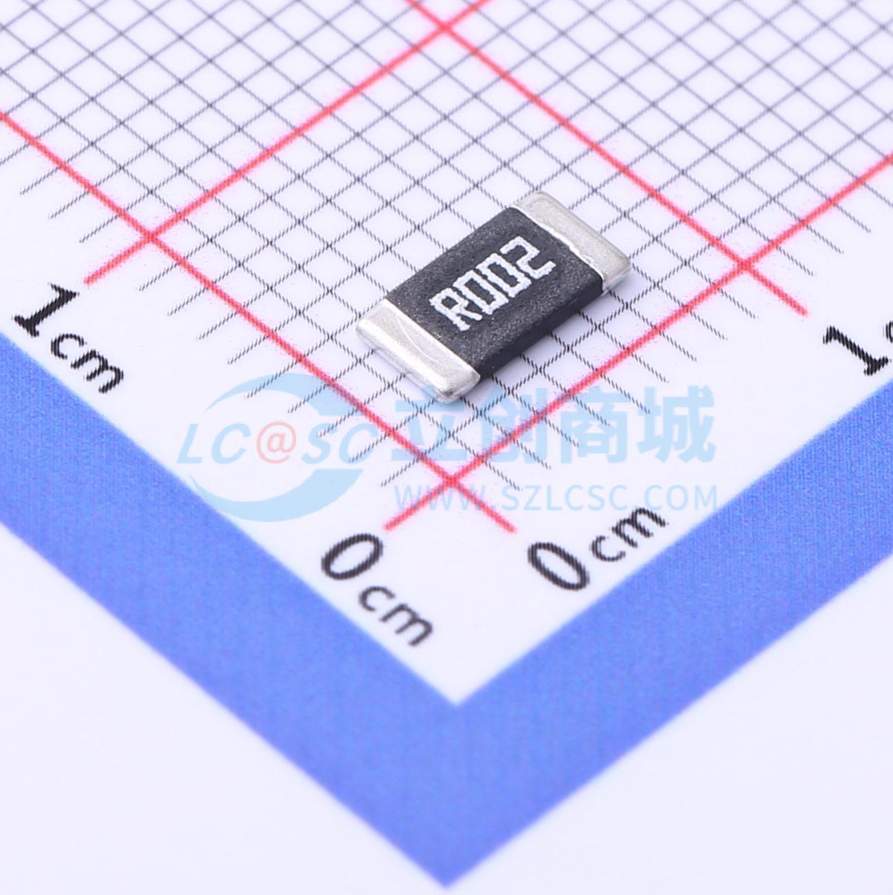 点击查看大图 HoJLR2512-2W-2mR-1%-75ppm实物图