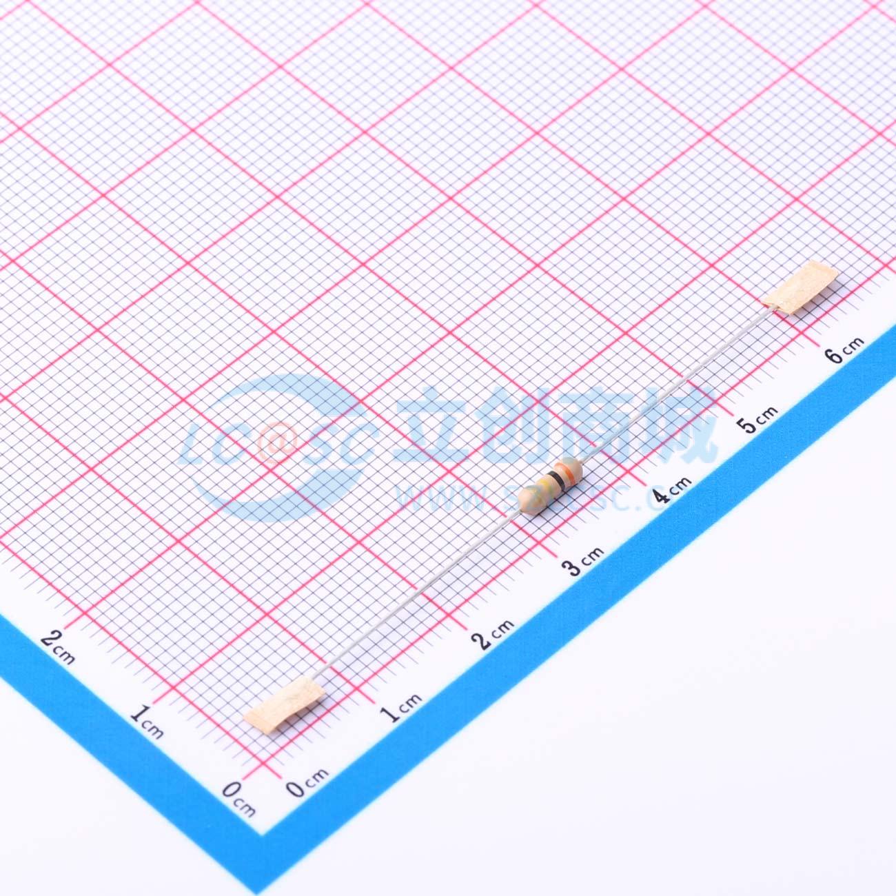点击查看大图 CR1/4W-300K±5%-ST52实物图