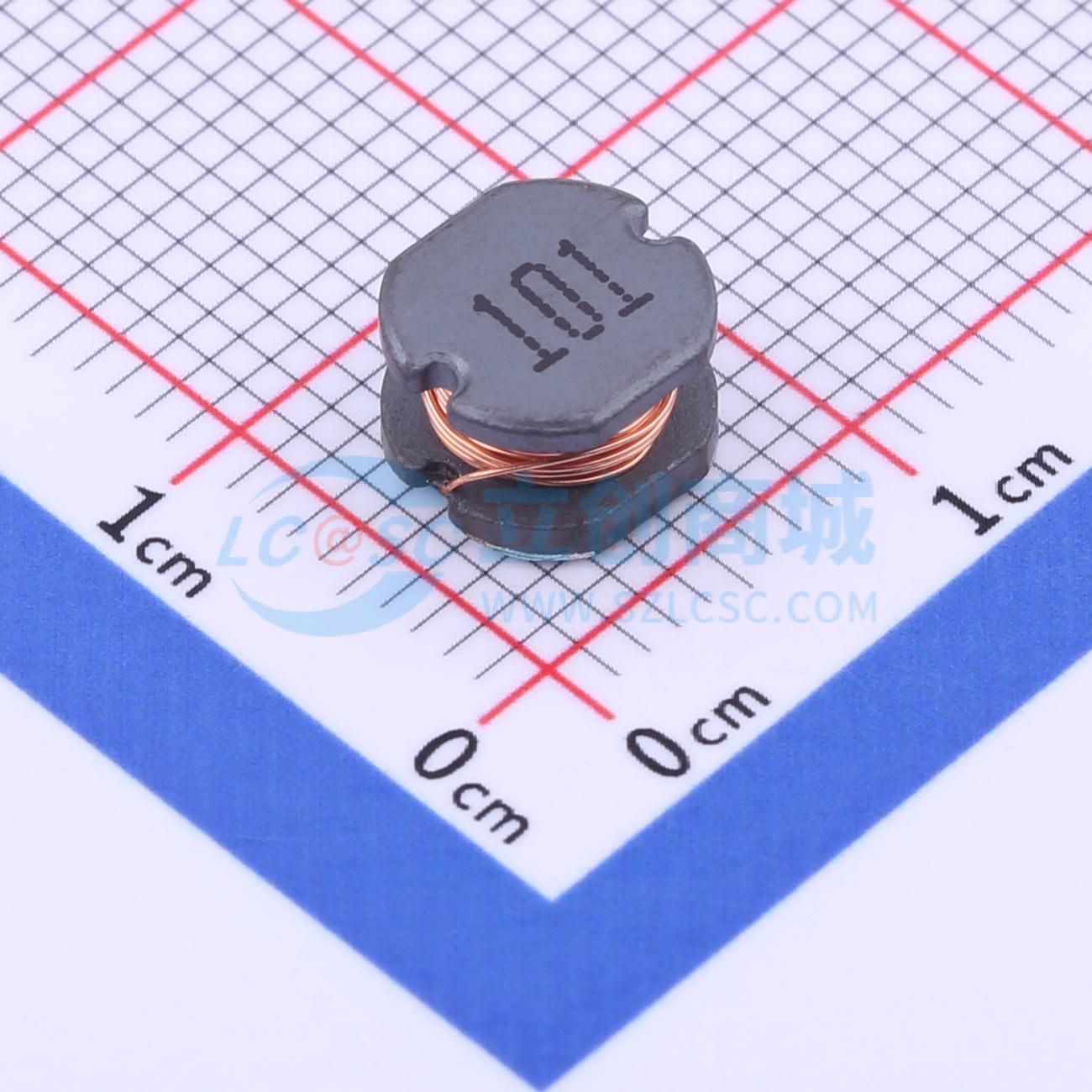 点击查看大图 CD75-101M 100UH实物图