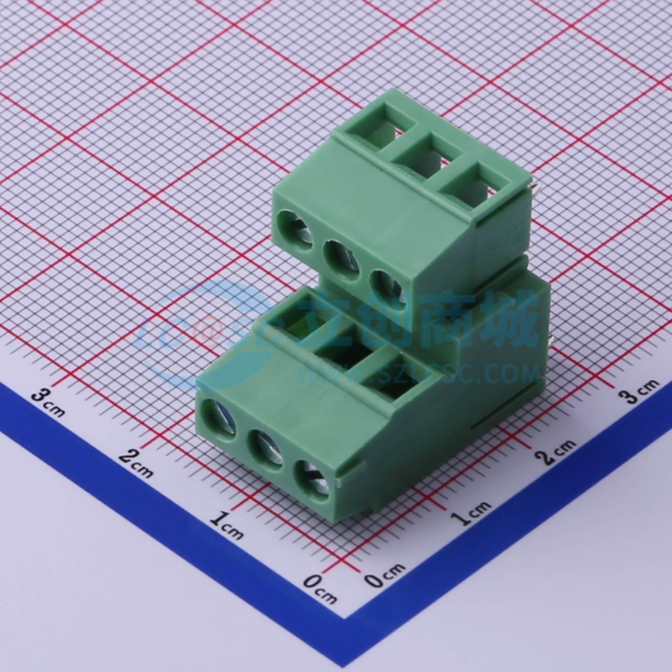 点击查看大图 DB128A-5.0-2*3P-GN-S实物图