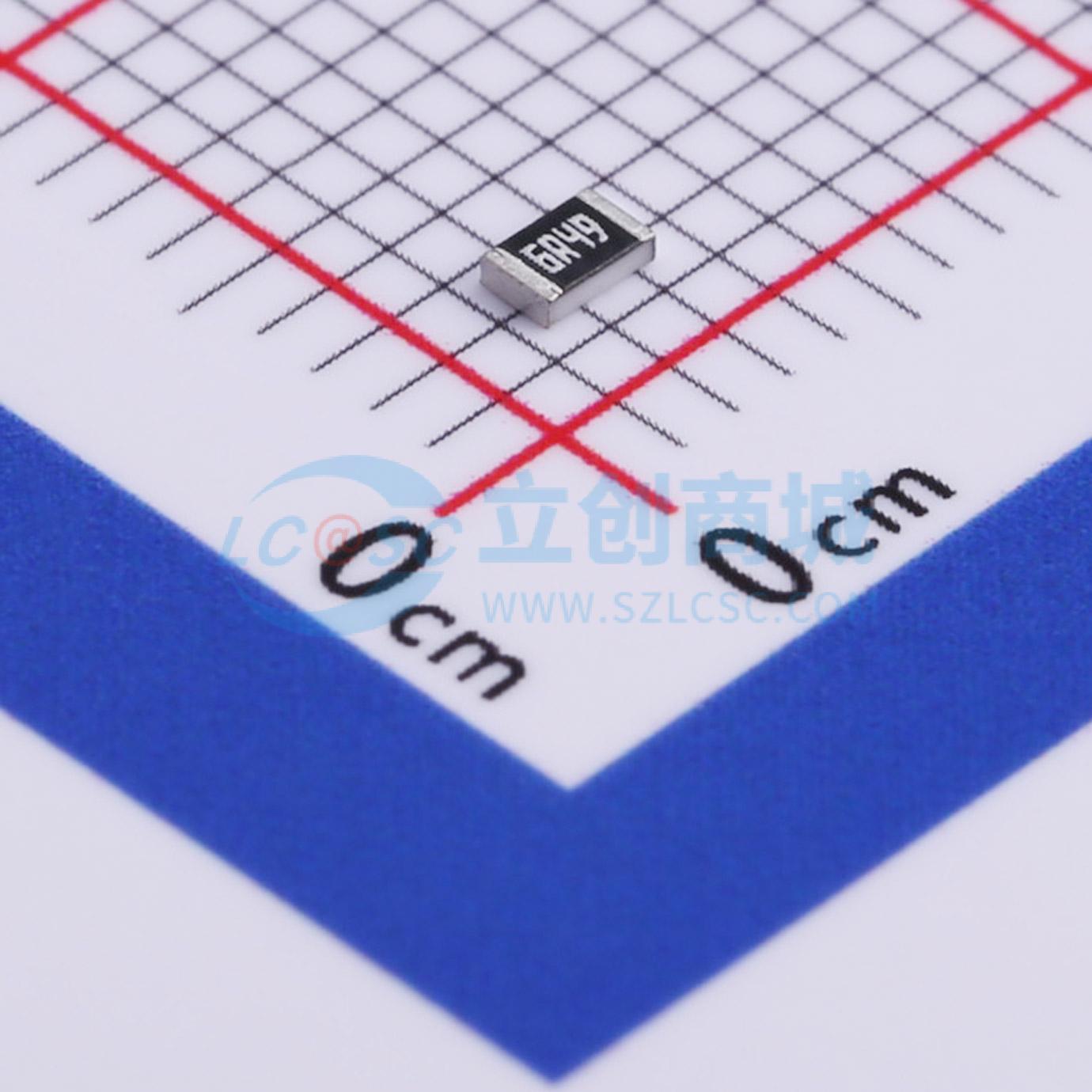 点击查看大图 RC0805FR-076R49L实物图