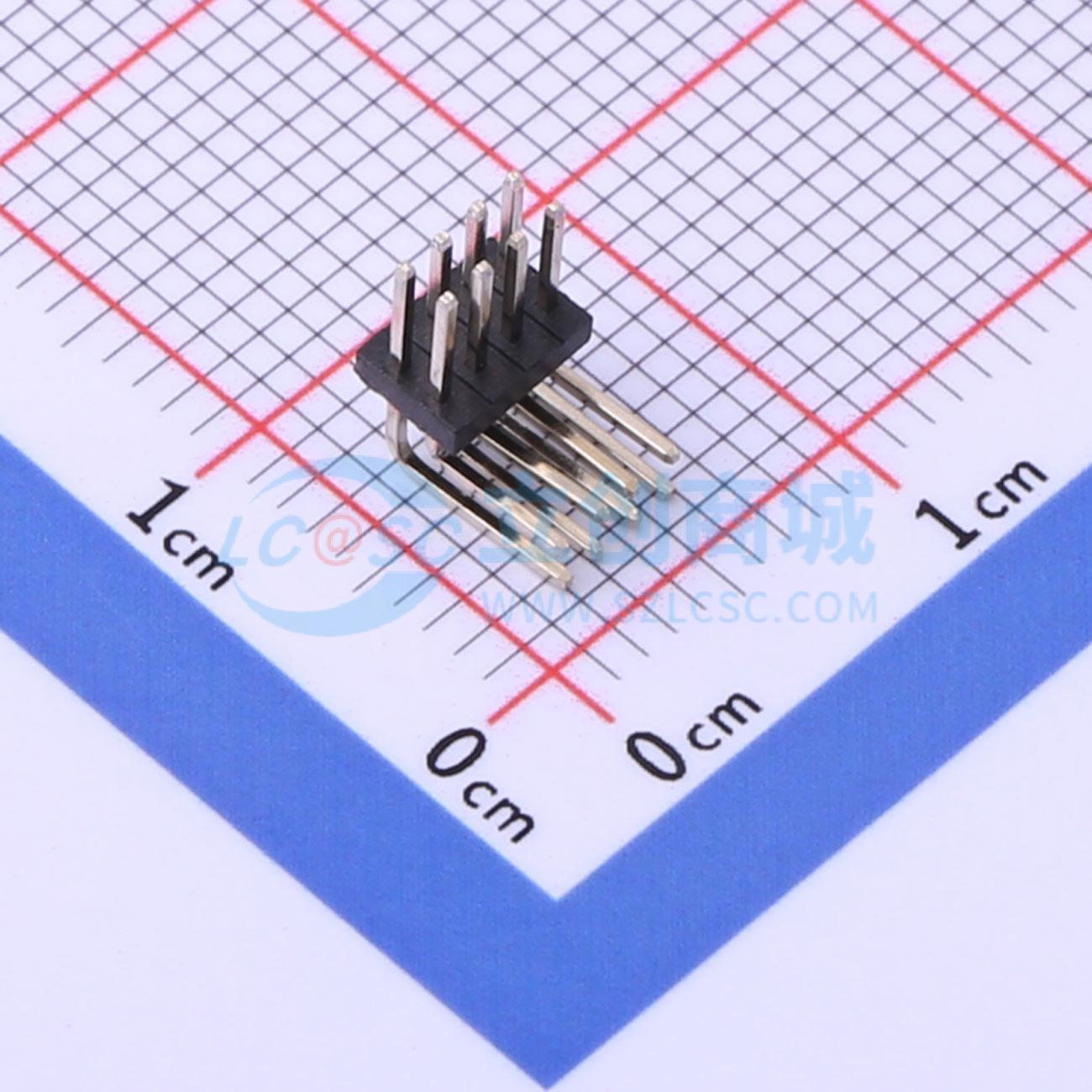 点击查看大图 KH-1.27PH90-2X4P-L10.5实物图