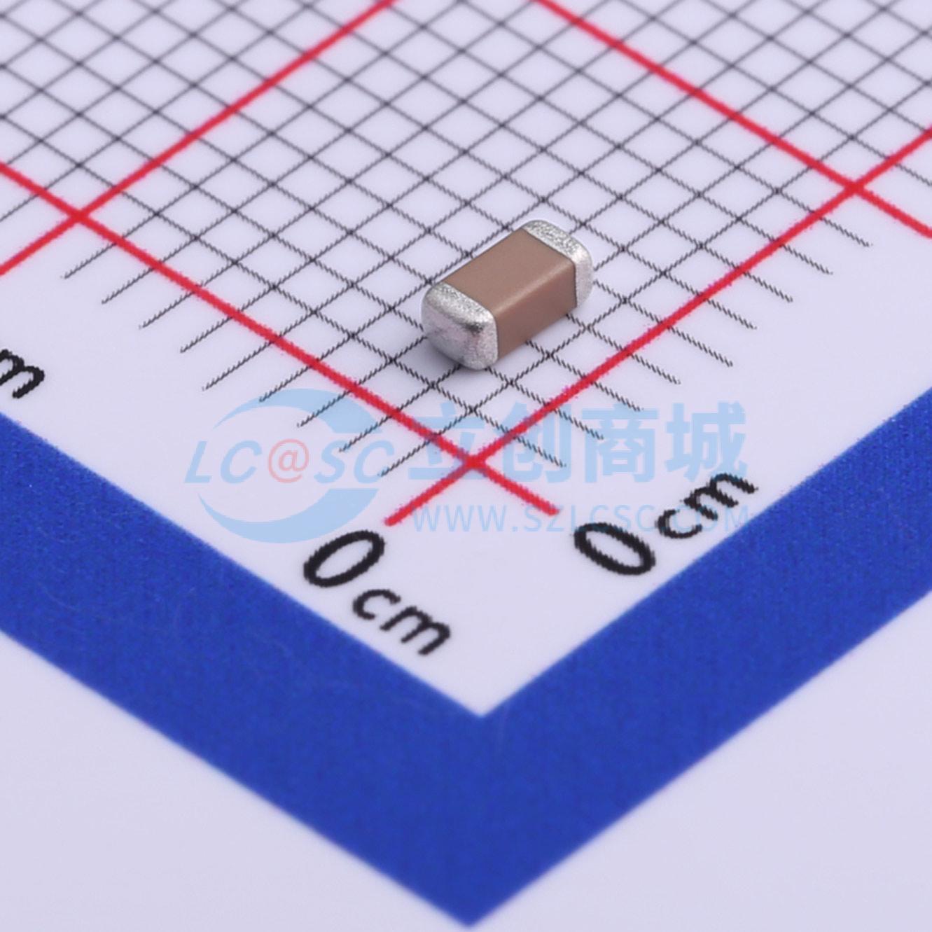 点击查看大图 C1206X104K201T实物图